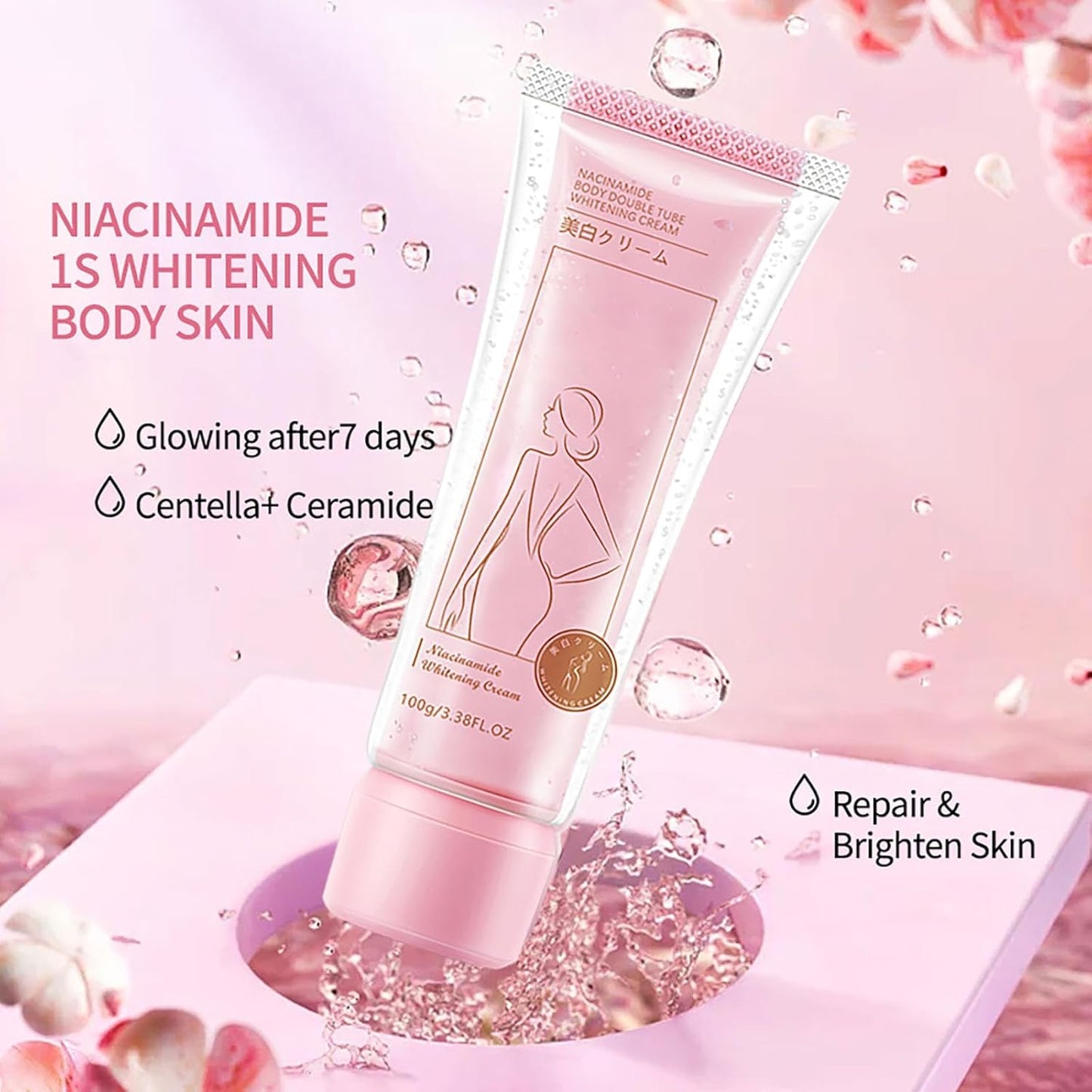 Niacinamide Body Double Tube Whitening Cream